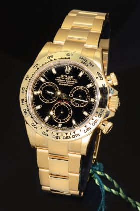 *NEW* Rolex, 40mm Oyster Perpetual "Cosmograph Daytona" chronograph automatic Chronometer Ref.116508 HH series in 18KYG