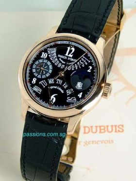 Roger Dubuis 37mm "Hommage" Perpetual Calendar automatic in 18KPG 