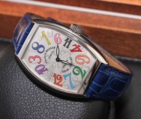 Franck Muller, Jumbo "Crazy Hour Color Dreams" auto in steel