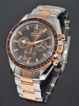 Omega "Speedmaster 1957 Co-Axial Broad Arrow" Chronograph in 18KPG & Steel