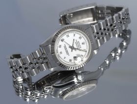 Rolex 26mm Lady's Oyster Perpetual "Datejust" Chronometer Ref.69174 in 18KWG & Steel