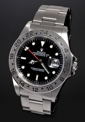 Rolex, Oyster Perpetual Date "Explorer II" chronometer Ref.16570 "A" in Steel