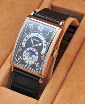 *NEW* Franck Muller 33x55mm "Long Island, Retrograde Hour Moonphase" Ref.1250H IRL automatic in 18KWG