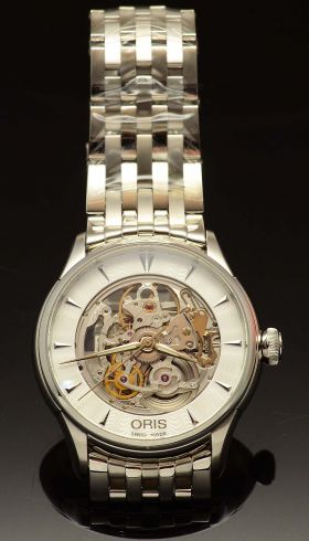 Oris, 40mm "Atelier Skeleton" automatic Ref.01 734 7591 4061-07 8 21 73 in Steel