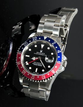 Rolex 40mm Oyster Perpetual Date, "GMT Master 2" Ref.16710 auto/date Chronometer in Steel
