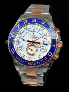 Rolex, 44mm Oyster Perpetual "Yacht-Master II" Ref.116681 AlphaNumeric series in 18KPG & Steel with Blue Cerachrom