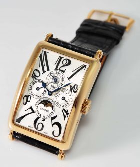 Franck Muller 33x55mm "Long Island, Perpetual Calendar" Ref.1200 QP automatic in 18KYG