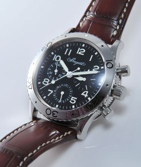 Breguet 40mm "Aeronavale Type XX" automatic Flyback Chronograph Ref.3800ST in Steel