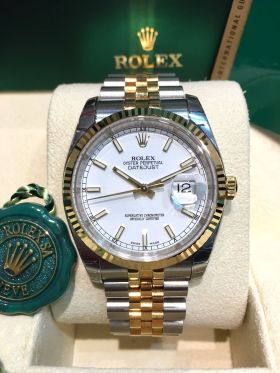 *Unused* Rolex 36mm Oyster Perpetual gents "Datejust" chronometer Ref.116233 in 18KYG & Steel