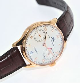 IWC, 42mm "Portugieser Automatic" Ref.5001-13 Date 7-days power reserve in 18KPG