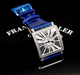 *NEW Franck Muller, 33 x 41mm "Master Square" Ref.6002 MB QZ RD1R in Steel with diamonds