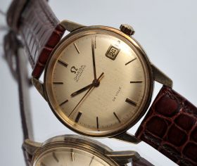 Omega C.1960s "DeVille" automatic in yellow gold filled