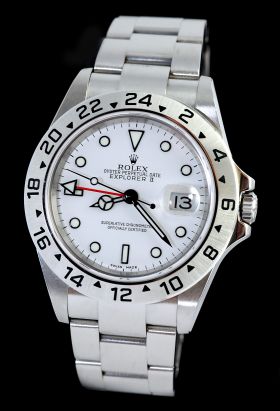 Rolex, 40mm 2005 Oyster Perpetual Date "Explorer 2" auto Chronometer Ref.16570 "F" in Steel
