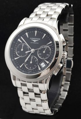 Longines 39mm "Flagship" Chronograph in Steel