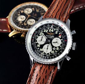 Breitling, 42mm "Navitimer Cosmonaute Flyback" Chronometer certified Chronograph auto/date Ref.A22322 in Steel