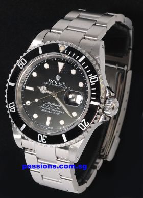 Rolex 40mm Oyster Perpetual Date "Submariner 300m" Ref.16610 chronometer automatic in Steel, K Series in Steel
