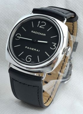 2009 Panerai, 45mm "Historic Radiomir Base" Pam210 manual winding in Steel B&P