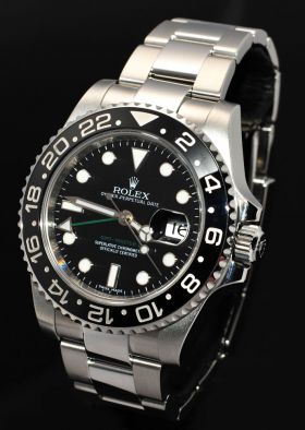 Rolex, Oyster Perpetual Date "GMT Master 2" Chronometer Ref.116710LN Ceramic bezel in Steel