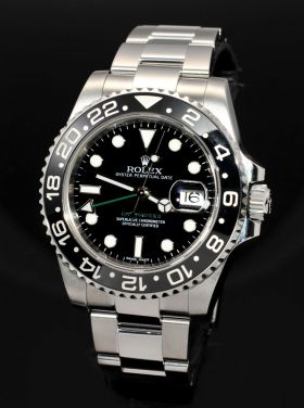 Rolex, Oyster Perpetual Date "GMT Master 2" Chronometer Ref.116710LN Ceramic bezel in Steel