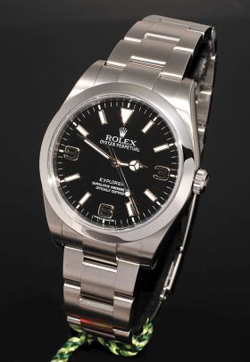 Rolex 39mm Oyster Perpetual "Explorer" Ref.214270 automatic Chronometer in Steel