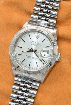 Rolex Oyster Perpetual 37mm "Datejust Turn-O-Graph" Chronometer Ref.16264 in 18KWG & Steel