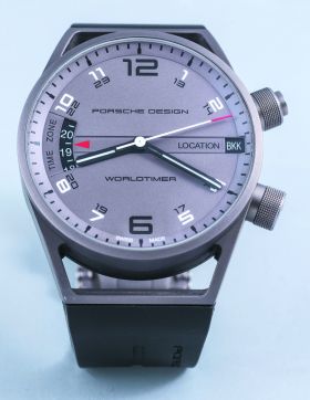 2014 Porsche Design 45mm Worldtimer Ref.6750.10.24.1180 automatic in Titanium