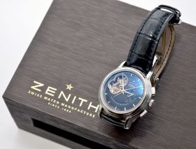 Zenith, 40mm "Chronomaster T Open El Primero" automatic power reserve Chronograph Ref.03.0240.4021/22.C495 in Steel