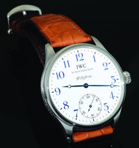 Rare IWC, 43mm "Portugieser F A Jones" manual winding Ref.5442 Limited Edition of 3000pcs in Steel