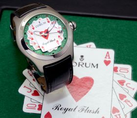 Corum 45mm 2006 Bubble Royal Flush Ref.082.170.20/0F01 Limited Edition automatic in Steel NOS