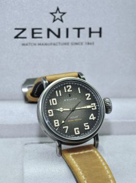 Zenith 40mm "Montre d'Aeronef Pilot Type 20" Ref.11.1940.679/91.C807 automatic small seconds in aged Steel
