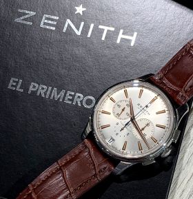 Zenith, 42mm El Primero "Captain Chronograph" Ref.03.2110.400/01.C498 automatic date in Steel