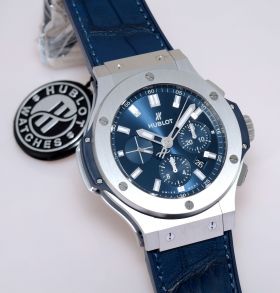 NEW Hublot, 44mm "Big Bang Steel Blue" Ref.301.SX7170.LR automatic date Chronograph in Steel