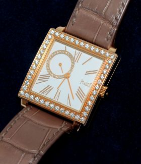 2014 Piaget lady's Altiplano Square GOA37078 manual winding in 18KYG with 1.60 ct Diamonds