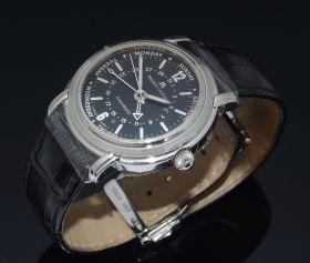 2002 Maurice Lacroix, 40mm Ref.MP6328 "Masterpiece Day-date" automatic 5 hands in Steel. B&P
