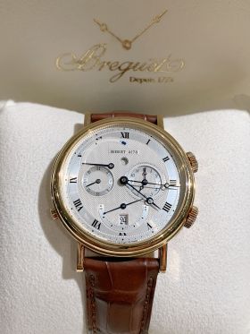 2008 Breguet 39mm Le Réveil du Tsar 5707BA/12/9V6 Alarm GMT automatic date Retrograde secs in 18KYG. B&P