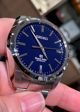 Seiko, 42mm Grand Seiko Ref.SBGR097G 55th anniversary Limited Edition of 500pcs auto Cal.9S61 Blue dial GS logo in Steel