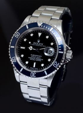 Rolex 40mm Oyster Perpetual Date "Submariner 300m" automatic Chronometer Ref.16610 in Steel