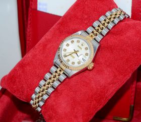 Rolex Oyster Perpetual "Lady Datejust" chronometer Ref.69173 "T" series in 18KYG & Steel