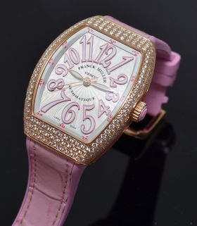 Franck Muller "Vanguard" Ref.V32SC AT F 0D5N automatic in 18KPG with factory Diamonds