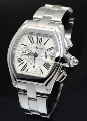 Cartier, 40mm "Roadster XL" Chronograph auto/date Ref.W62019X6 in Steel