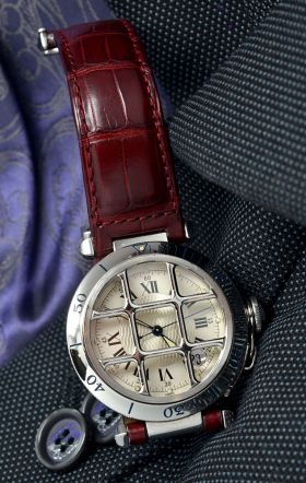 Cartier 38mm "Pasha de Cartier, 150th anniversary" auto/date Limited Edition of 1847pcs in Steel