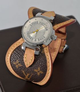 Louis Vuitton, lady's "Tambour" in Steel