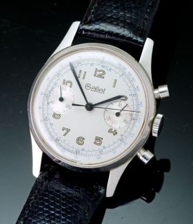 Gallet 35mm Late 1960s Valjoux 7733 manual winding Chronograph in Steel