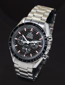 2004 Omega, 42mm "Speedmaster Michael Schumacher, Racing" auto/date COSC Chronograph Ref.35525900 Carbon fibre dial in Steel B&P