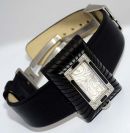 Robergé Lady's "Dorado" Black resin with gold dust & diamonds in Steel