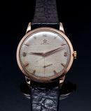 C.1952 vintage Omega jumbo 36mm Ref.2685 Hob-nail dial with small seconds Cal.266 manual winding in 18KPG