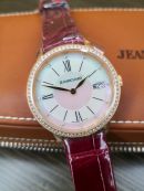New Jean Richard lady's 34mm Hommage 28119D52A71A-AAH Limited Edition of 100pcs automatic Pearl dial and Diamonds in 18KPG