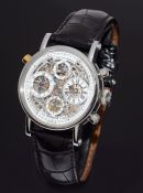 2012 Chronoswiss 38mm Pathos Skeleton Split-Seconds Chronograph CH7323 S automatic in Steel