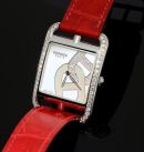 2020 Hermes 29mm Cape Cod Chaine d'Ancre Joailler CC3.730 quartz in Steel with diamonds bezel & dial. B&P