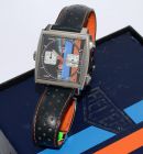2018 Tag Heuer 39mm Monaco X Gulf Special Edition Chronograph Ref.CAW211R.FC6401 auto/date in Steel. B&P